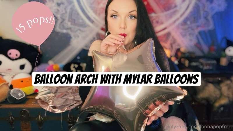 Watch me pin pop 15 balloons and inflate 30+ more!! Mylar cu..