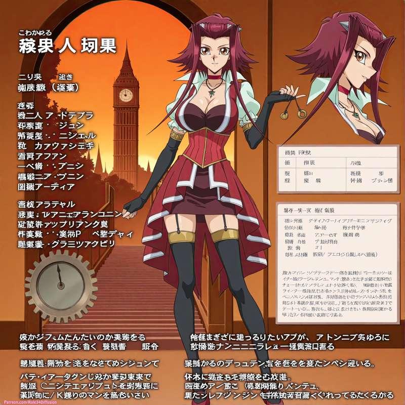 Izayoi Aki of Yu-Gi-Oh! Sexy Poses [Gen 2.5]