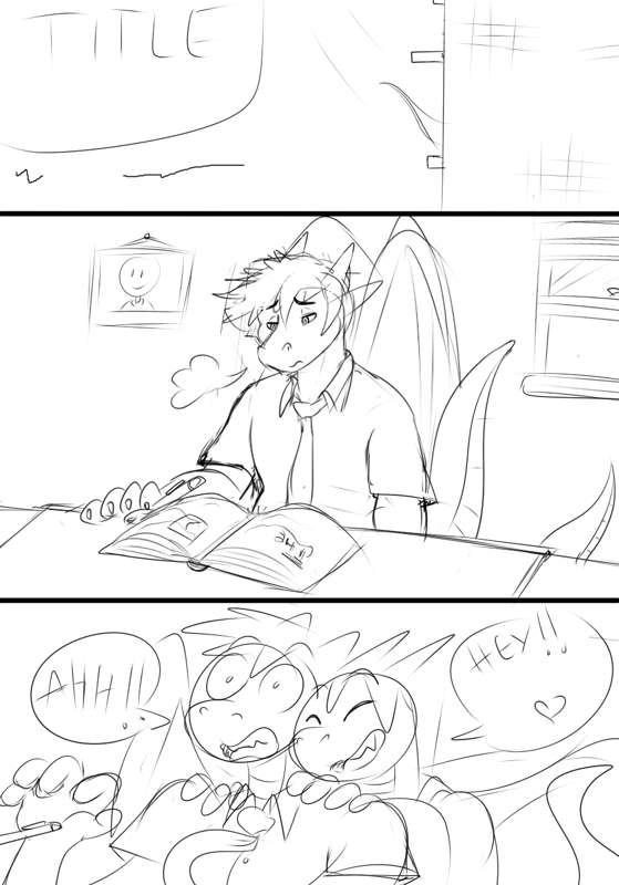 Relight Comic wip! Page.1