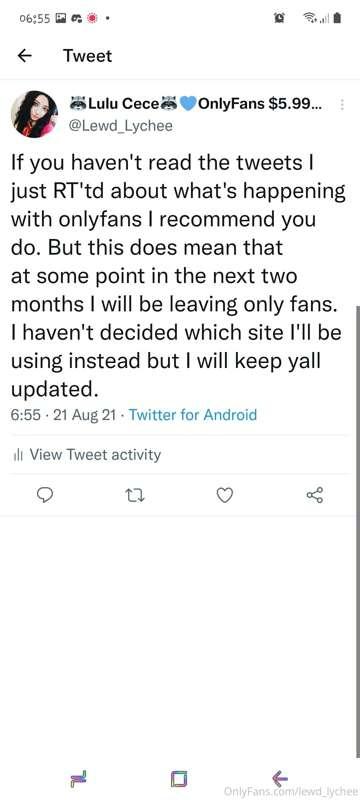 If you haven't read the tweets i just RT'td about what's hap..