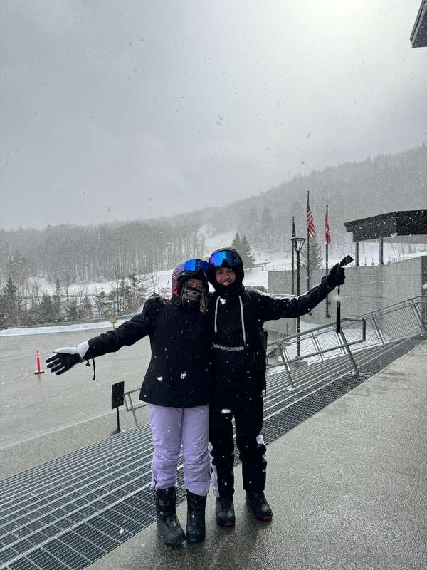 Lil & I in Vermont 💜🖤