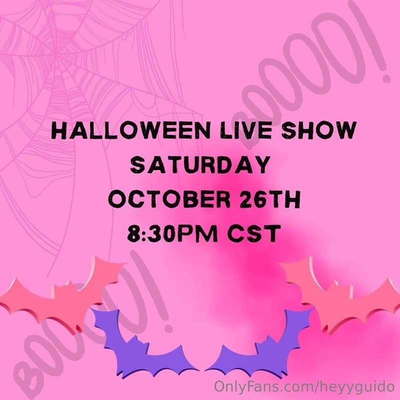 Next live show is next saturdayyyyyy! 