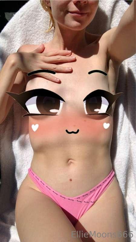 Lounging topless in the sun, as god intended
 *unlock for th..