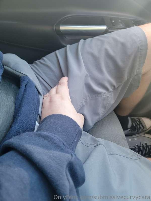 I couldn't wait until we got home because I'm such a cock hu..