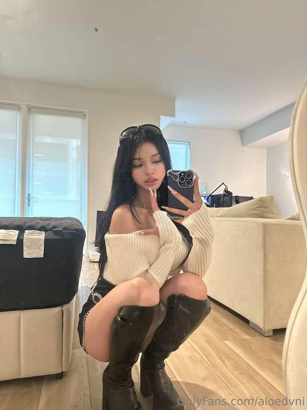 i usually wear boots cause i like how they look on me better..