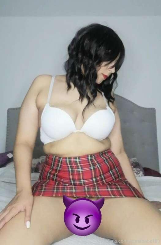 Im naked under this skirt 😈 Unlock to see my pussy 😏