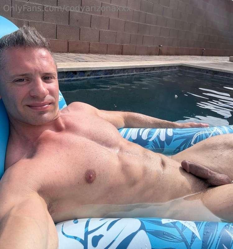 No better way to take a dip, except for a mouth to be on my ..