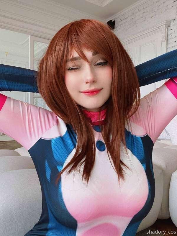 Hi dear. You asked me to put on my hero costume at your home..