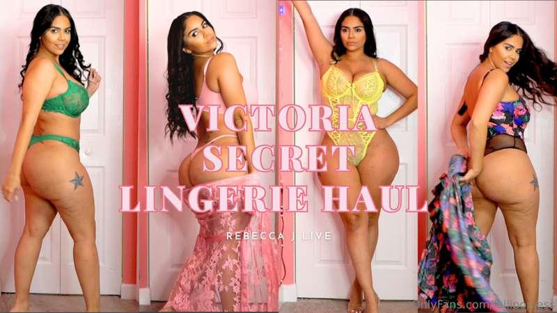 22 minute fully nude Lingerie Haul. Watch me try on 4 sexy o..