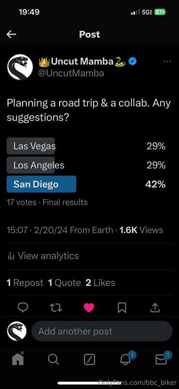 Looks like I’m riding the Harley to San Diego to collab