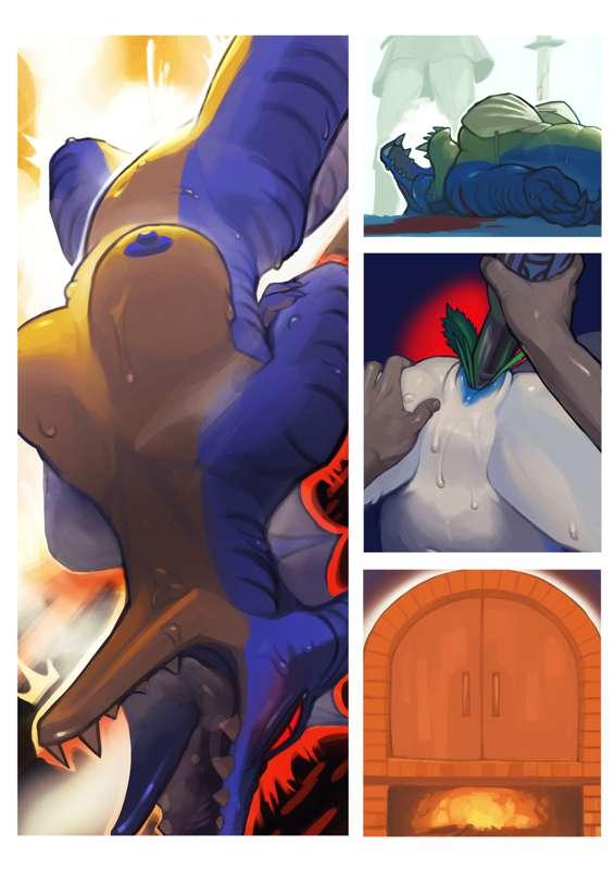 Smothered dragoness (& Doodle dump for August 2021)