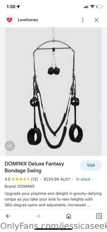 Wishing and hoping Santa brings me a sex swing, imagine all ..