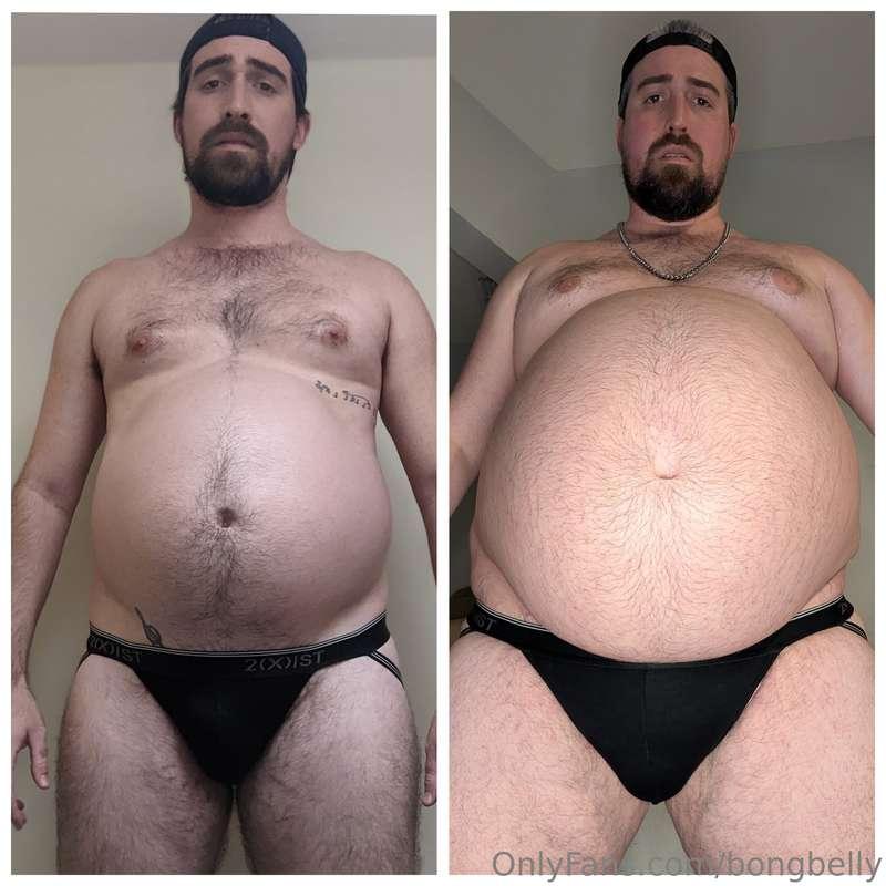 Before and after in my tiny jockThe gains have been slow the..