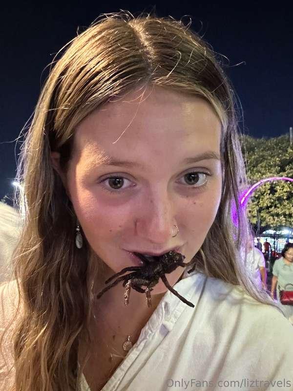 Eating some crazy stuff in Cambodia! :))