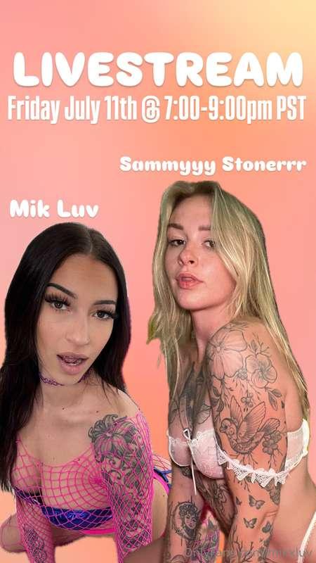 G/G and G/G/G LIVESTREAMS This Friday July 11th and Saturday..