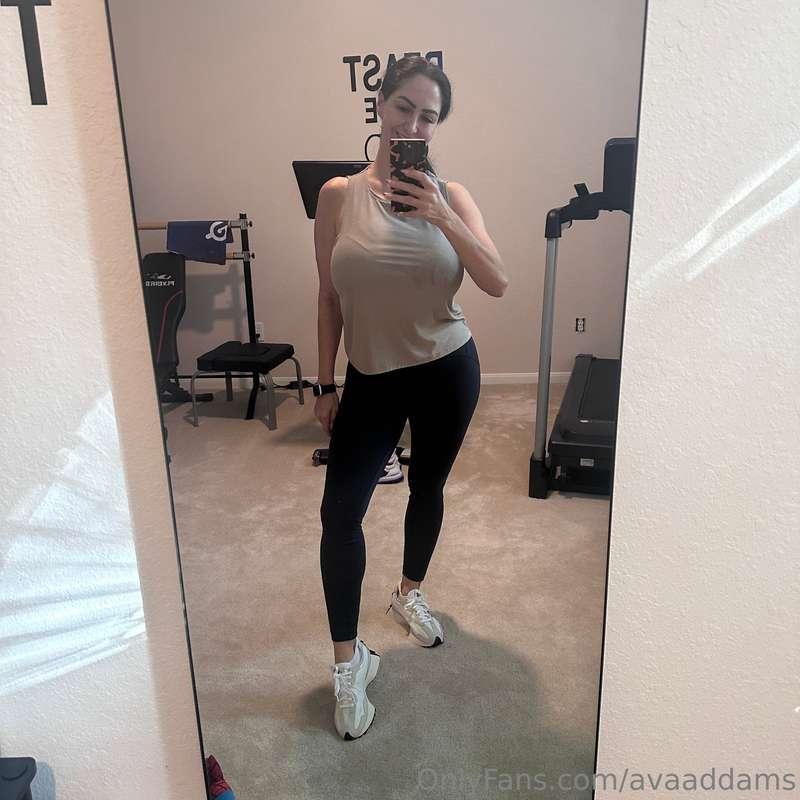 All warmed up...ready for my workout now. 😉