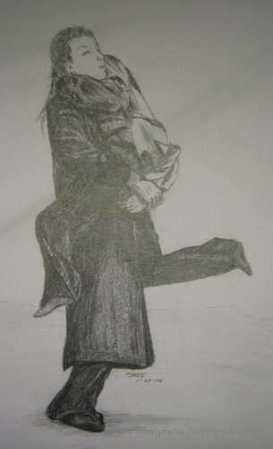 tbt–Sketch of me and my highschool sweetheart.–2006, Minneso..