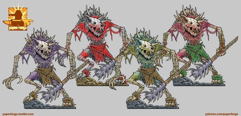 Gnoll Witherling Color Variants!