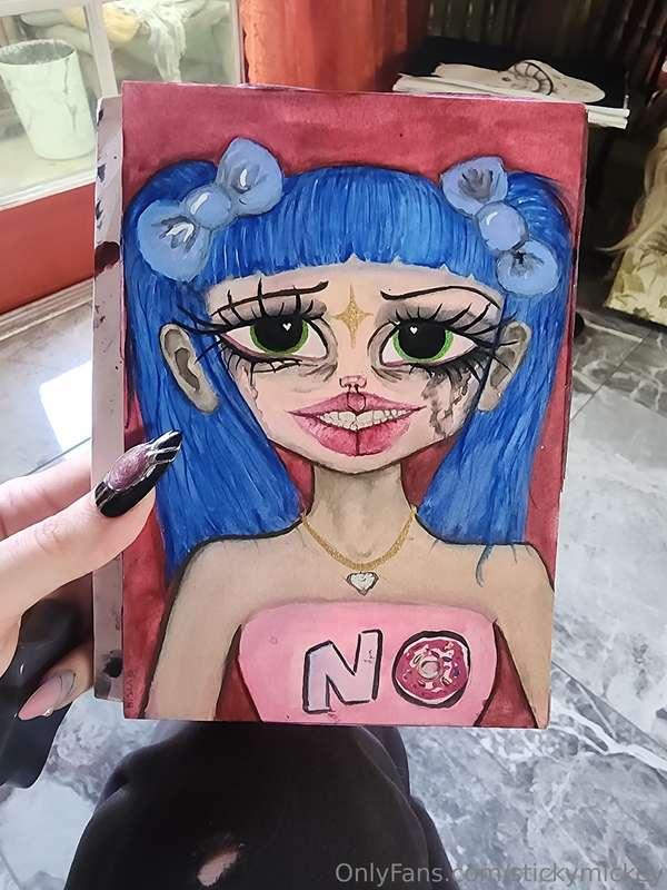 Art for sale with matching crystal and a mystery goodie bag ..