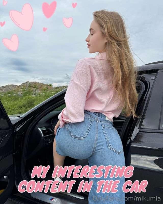 Look at the photos and videos I took for you in the CAR💕I fe..