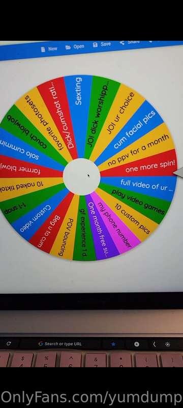 hey daddy it's the last day of November wheel of hoes!!  🔥LA..