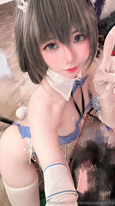 💙🐰 #mary #nikkemary #nikkecosplay #marycosplay #bunny