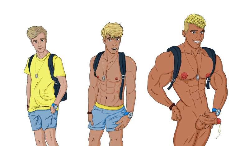 New Musclegrowth Sequence: Beach boy to Beach bum