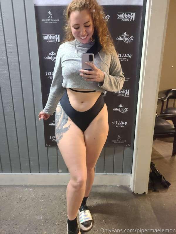 Felt cute at work last night for my last night of work! 
Tha..