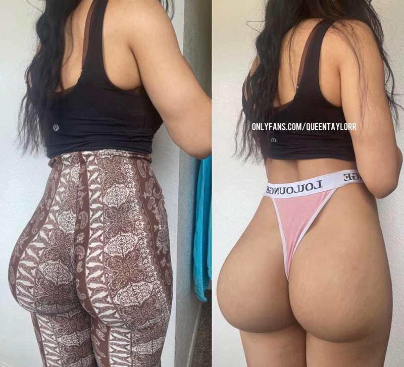 Flare pants on and off 🍑