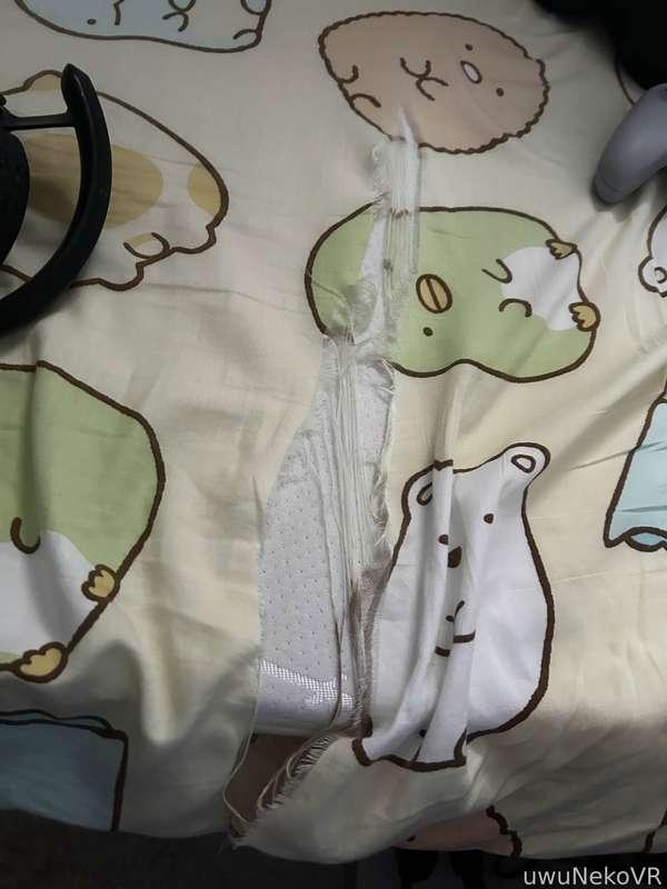 Aftermath of today's stream...😅

I might've ride my bed a bit too roughly~ Whoops💞