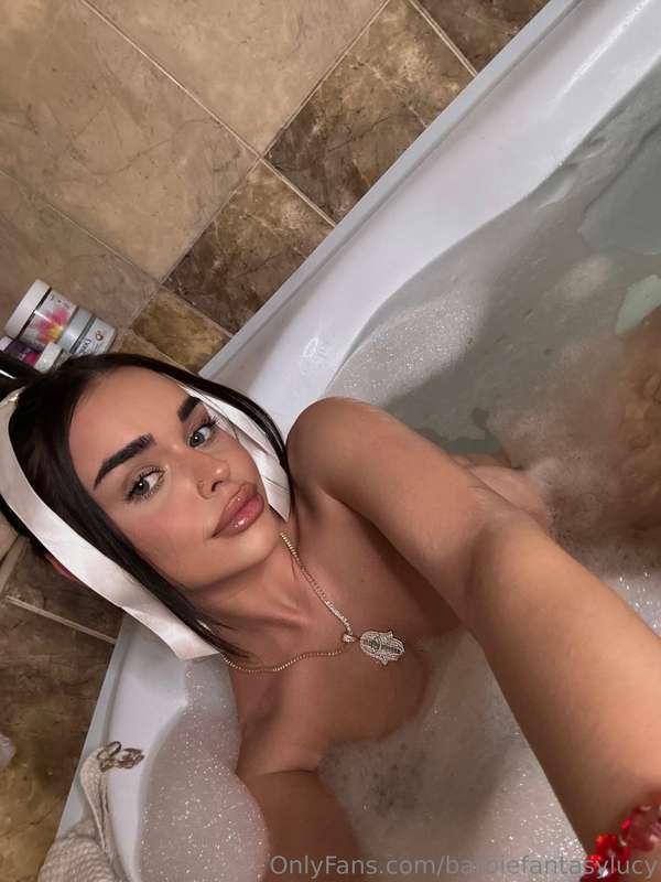 Taking care of myself in the bathtub... We princesses take c..