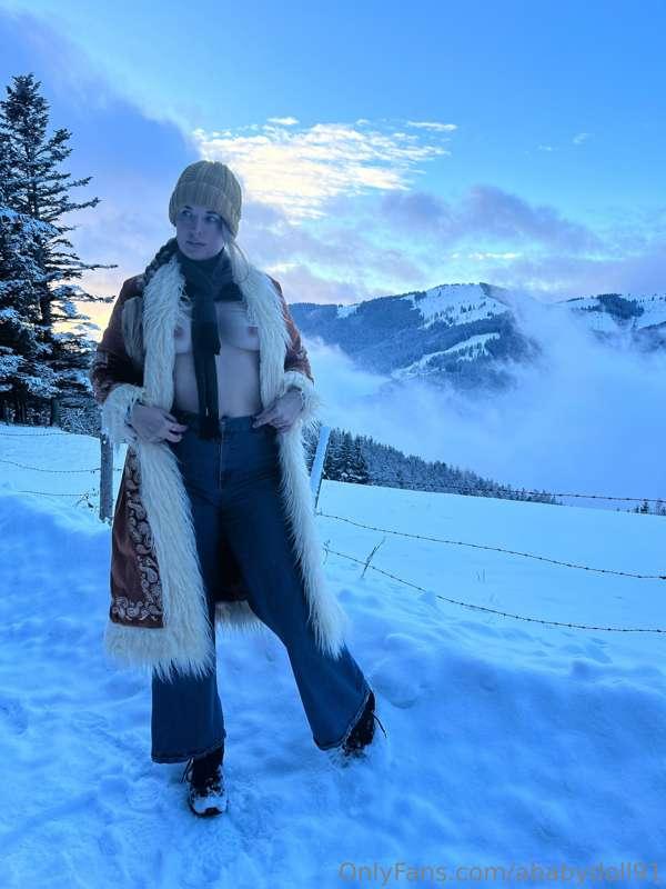 I’ve never seen this much snow in my life. 
The Alps are pre..