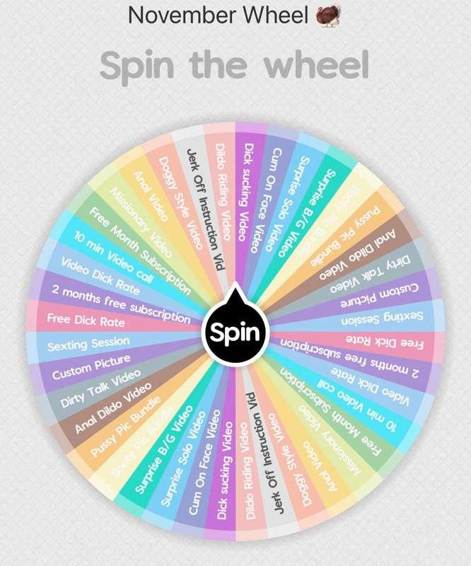 November Spin The Wheel 🦃
-$15 for 1 spin
-$30 for 3 spins