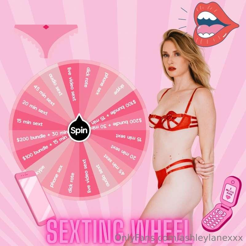 𝗦𝗘𝗫𝗧𝗜𝗡𝗚 𝗪𝗛𝗘𝗘𝗟 📱🫦 Spin to win some intimate 1 on 1 time with ..