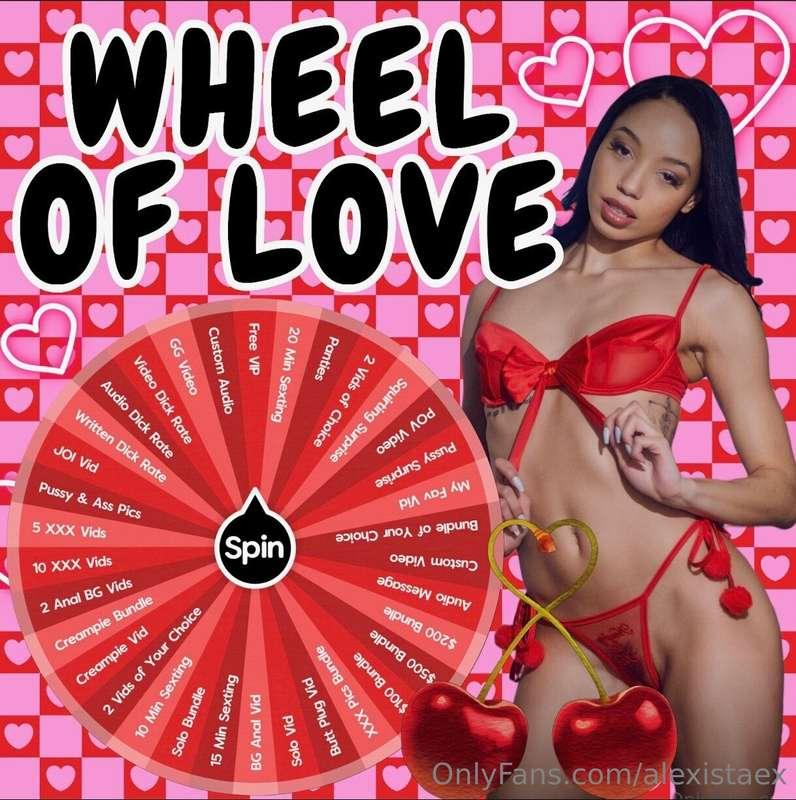 ♥️ 𝚂𝚙𝚒𝚗 𝙼𝚢 𝚆𝚑𝚎𝚎𝚕 𝚘𝚏 𝙻𝚘𝚟𝚎 ♥️ Wanna be my Valentine? Every spi..