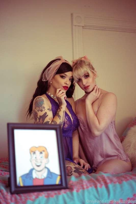Slumber party 🥰💕 throwback to my Betty / Veronica slumber pa..