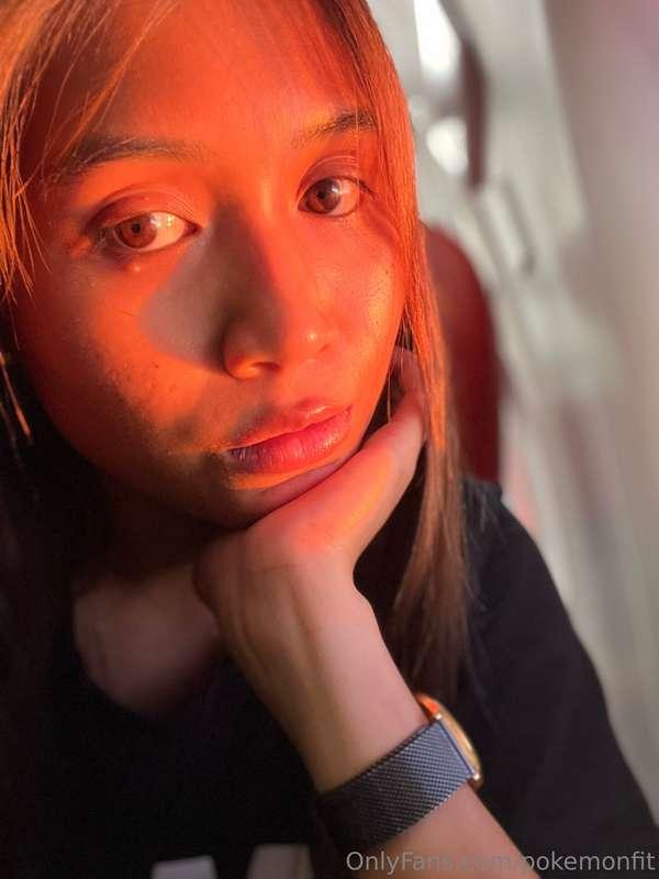 Sun set in the airplane so amazing