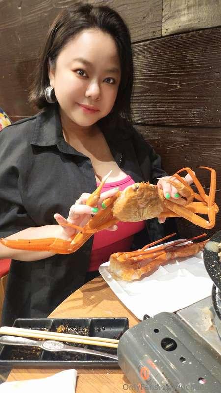 蟹と記念写真🦀