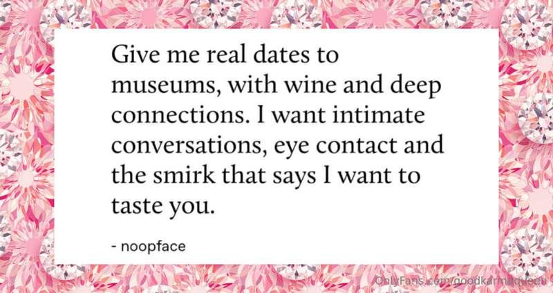 Yes please!!!

What is your ideal date?

#funtimes

xo