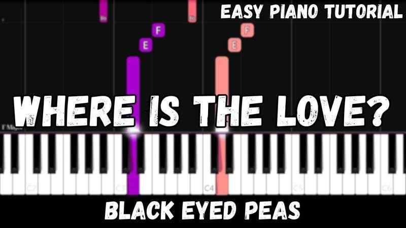 Easy MIDI - Black Eyed Peas - Where Is The Love? (Atlantic Notes Arrangement + Tempo + Colors + Key)
