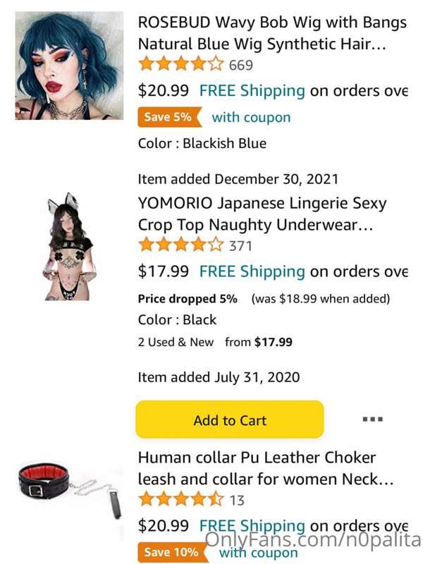 A reminder that I have an Amazon wishlist where you can buy ..