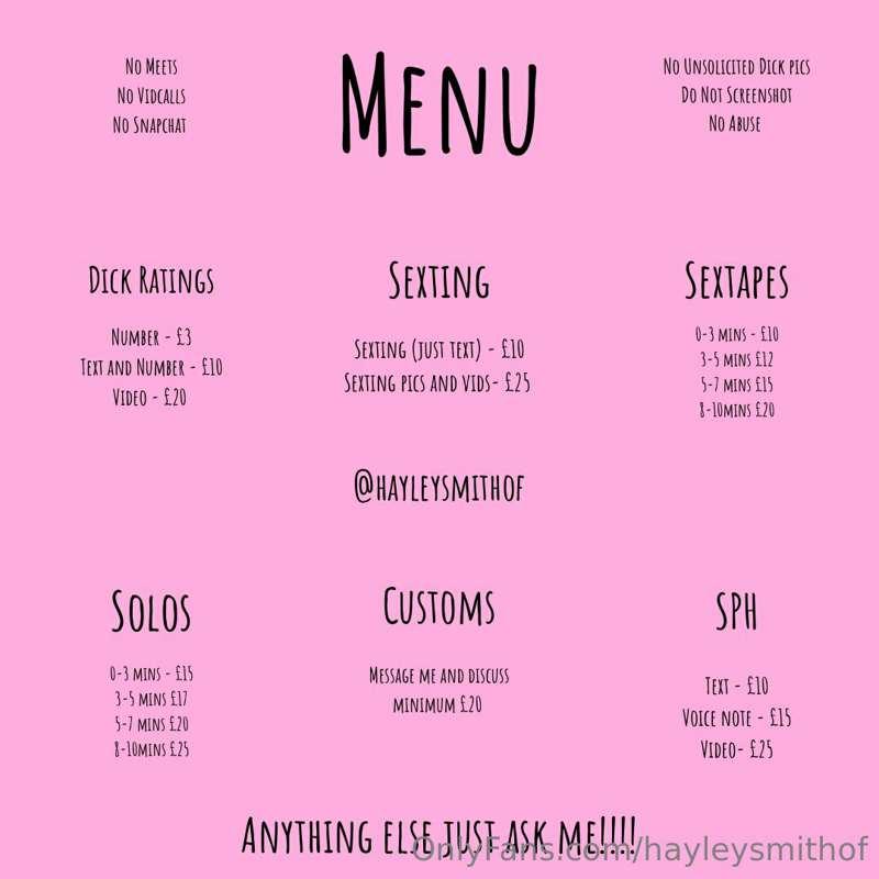 my new menu🫶