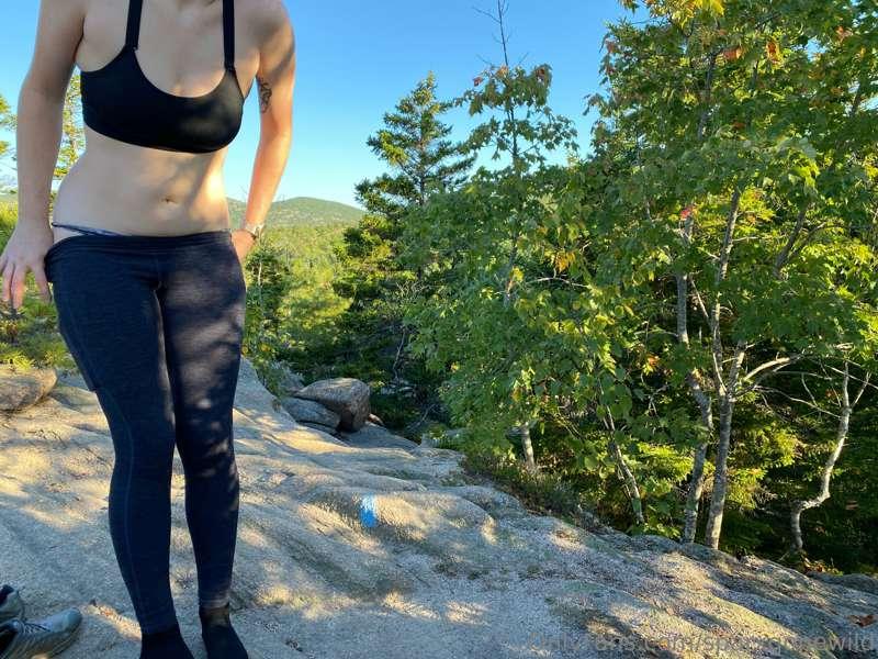 I change on the trail... whoever sees me, sees me