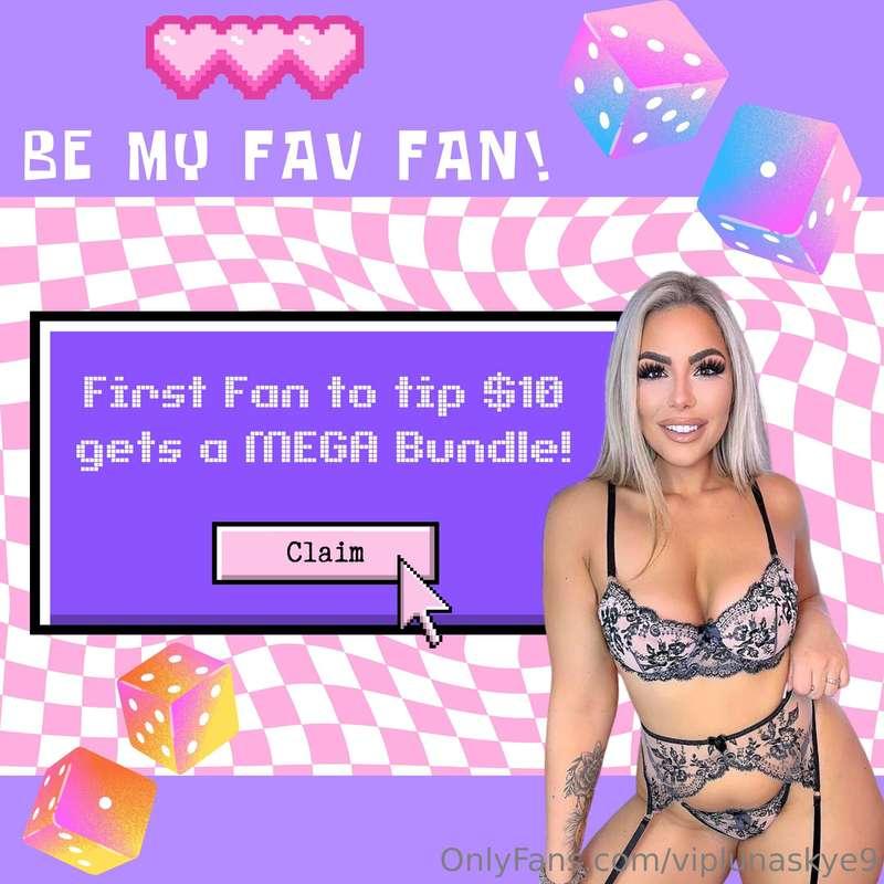 Are you my *fav fan*? 🤔 Be the first to tip $10 and get my *..