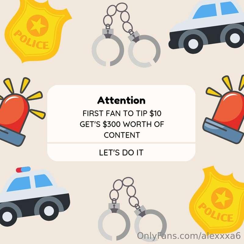 ## ONLY THE FIRST FAN 🚔🚨⚠️