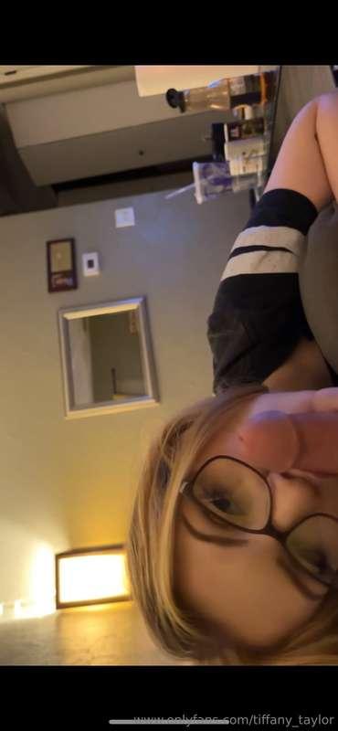 Do I look sexier sucking dick with my glasses on or off? Unl..