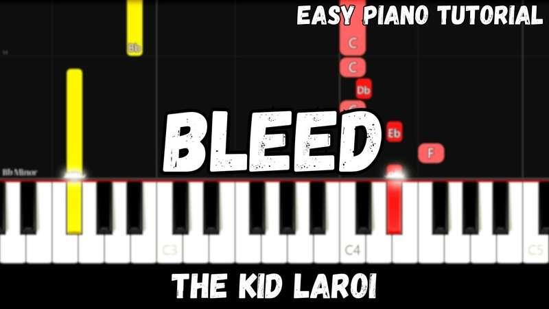 Easy MIDI - The Kid LAROI - Bleed (Atlantic Notes Arrangement + Tempo + Colors + Key)