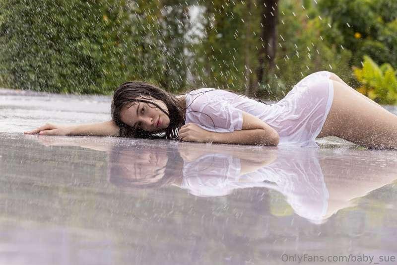 You love seeing me wet, don't you? ☔️ You can get me even we..