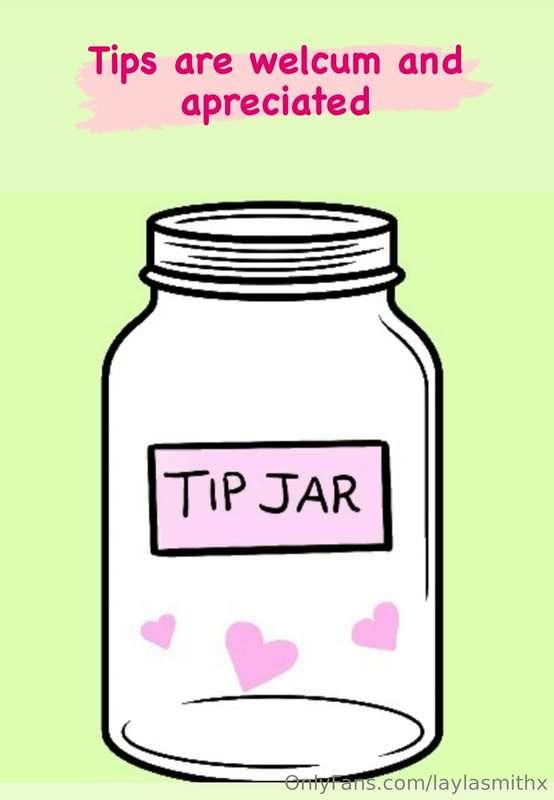 Tips are always welcomed and appreciated 🥰
