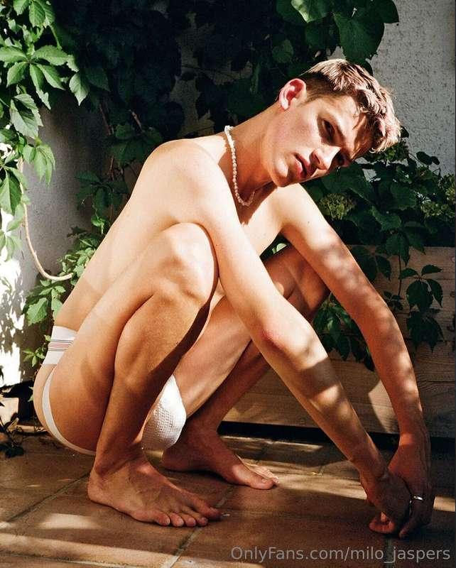 Wearing the bare minimum on my balcony :P Jockstrap or thong..